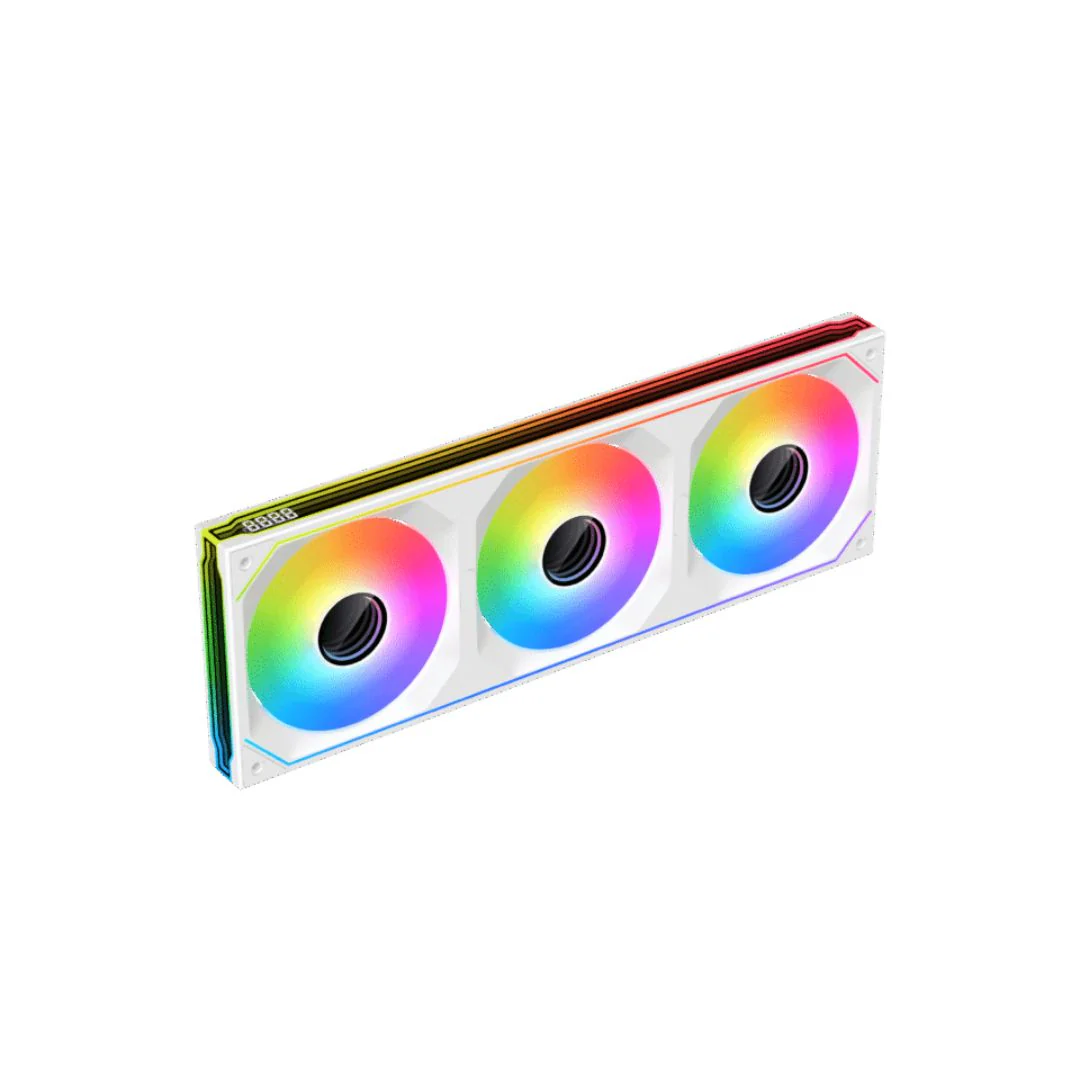 XIGMATEK INFINITY SF360 Digital Arctic 120mm 3-Fan Pack - White - Image 3