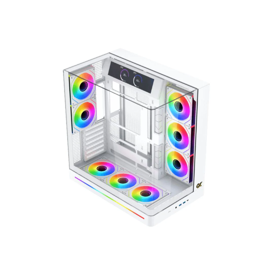 Xigmatek Pano II Arctic Mid Tower Case - White - Image 2