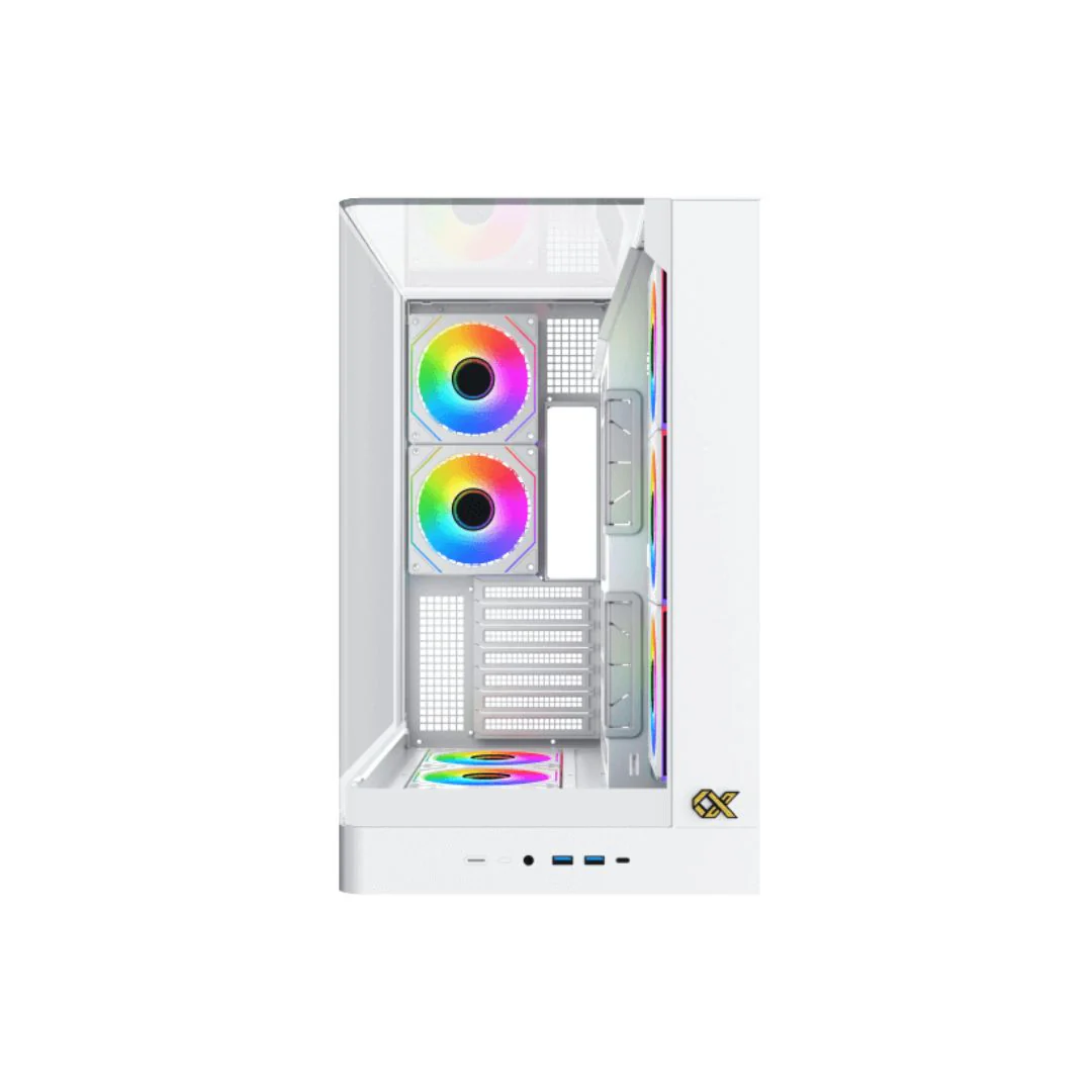 Xigmatek Pano II Arctic Mid Tower Case - White - Image 3