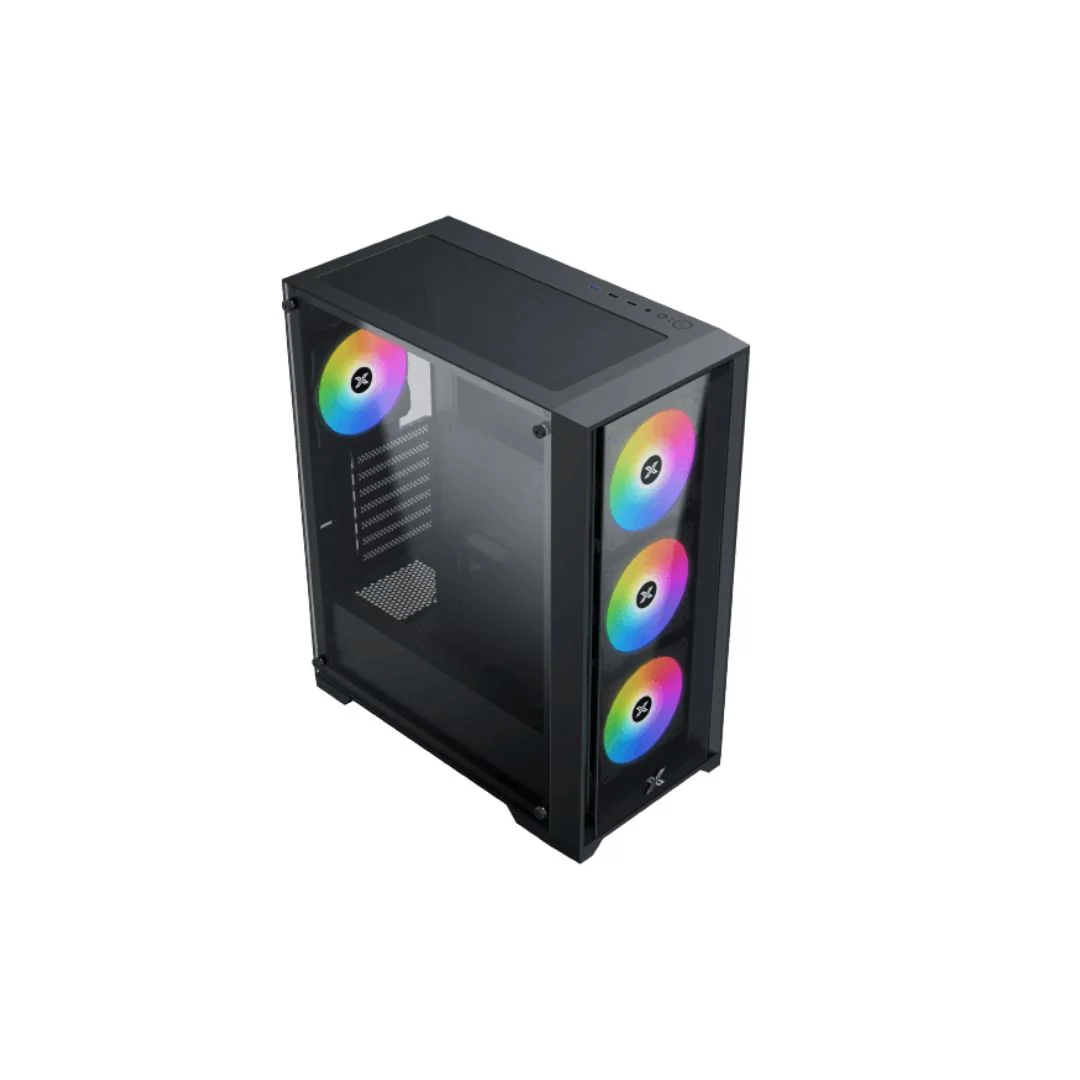 Xigmatek Quantum 4 Fan RGB Mid Tower - Black - Image 2